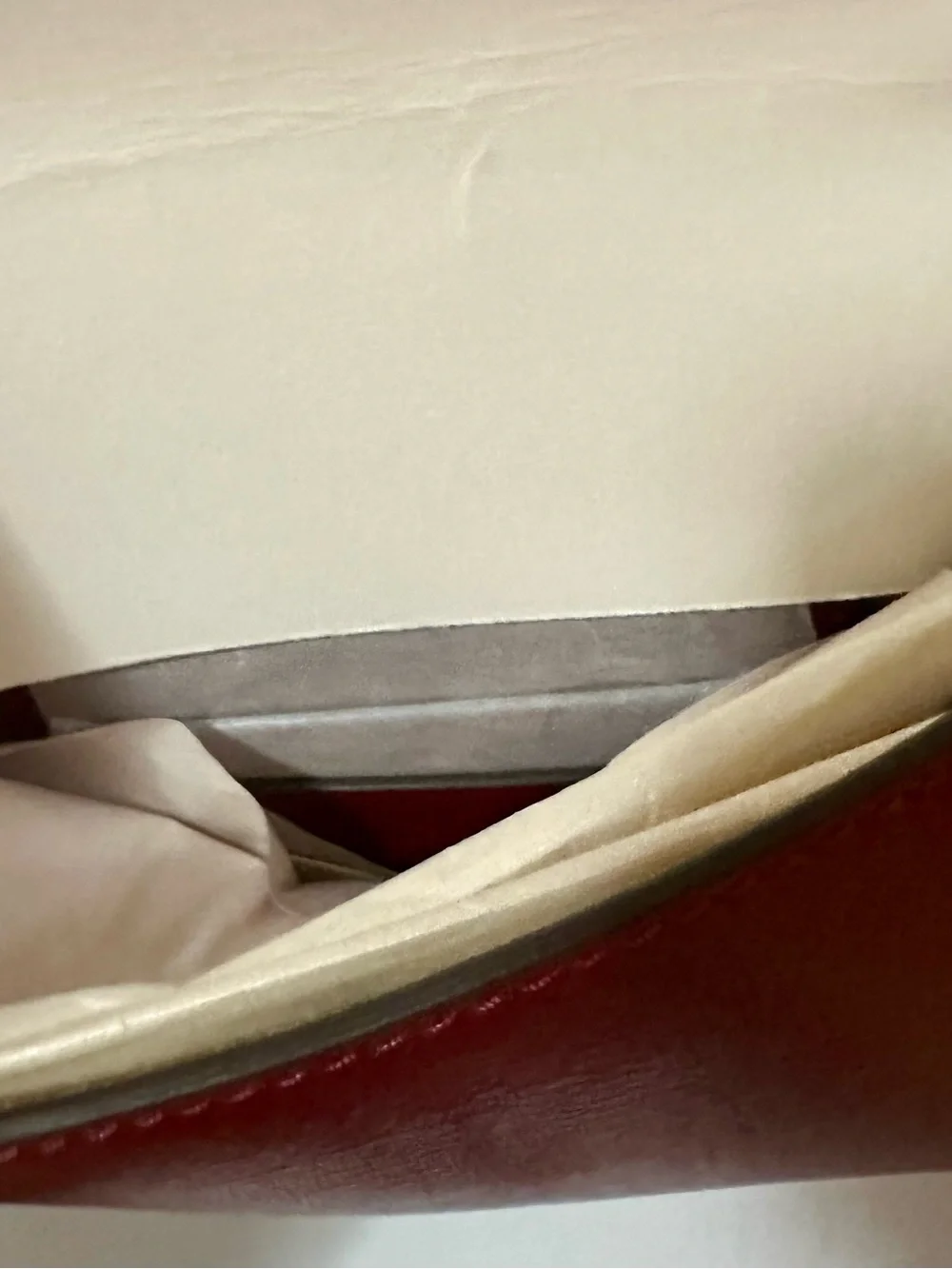 Tory Burch Reva Clutch in Brick Red Color